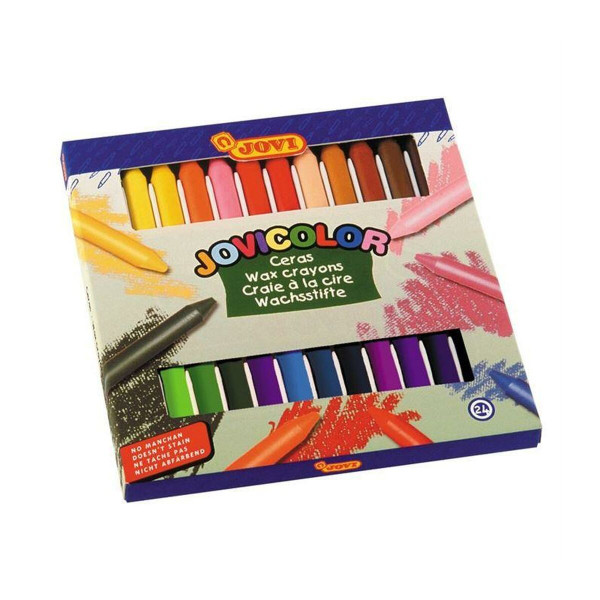 Coloured crayons Jovi JOVICOLOR Multicolour 24 Pieces (6 Units)
