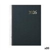 Diary DOHE SEGOVIA Black 14 x 20 cm 2026 (20 Units)