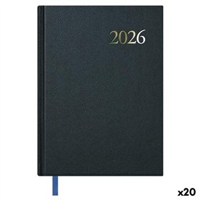 Diary DOHE SEGOVIA Black 14 x 20 cm 2026 (20 Units)