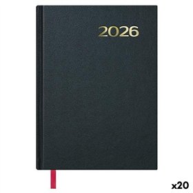 Diary DOHE SÍNTEX Black 14 x 20 cm 2026 (20 Units)