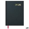 Diary DOHE SÍNTEX Black 14 x 20 cm 2026 (20 Units)
