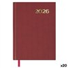 Diary DOHE SÍNTEX Burgundy 14 x 20 cm 2026 (20 Units)