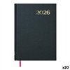 Diary DOHE SÍNTEX Black 14 x 20 cm 2026 (20 Units)