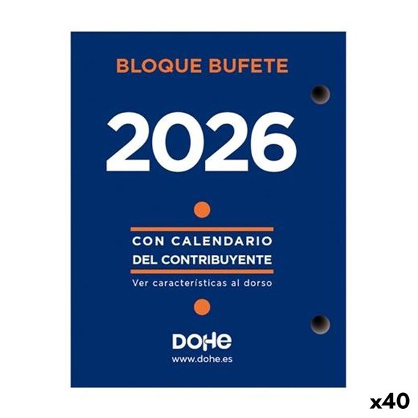 Diary DOHE Bufete 8,5 x 11 cm 2026 (40 Units)