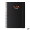 Diary DOHE SYNCRO Black 1/4 15 x 21 cm 2026 (20 Units)