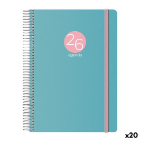 Diary DOHE MEMPHIS Green 1/4 15 x 21 cm 2026 (20 Units)