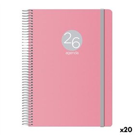 Diary DOHE MEMPHIS Pink 1/4 15 x 21 cm 2026 (20 Units)