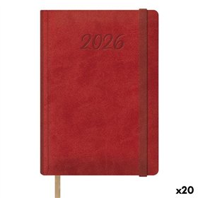 Diary DOHE SAMBA Red 1/4 15 x 21 cm 2026 (20 Units)