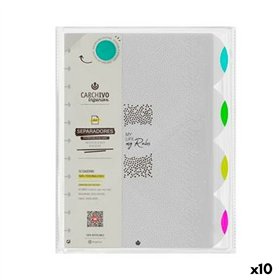 Seperators Carchivo INGENIOX NEON Multicolour A4 (10 Units)