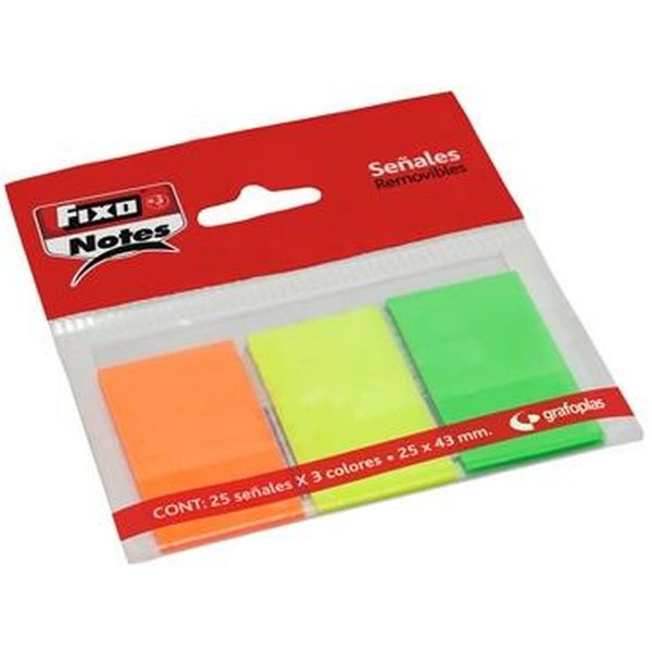 Sticky Notes Fixo Multicolour 25 x 43 mm (24 Units)