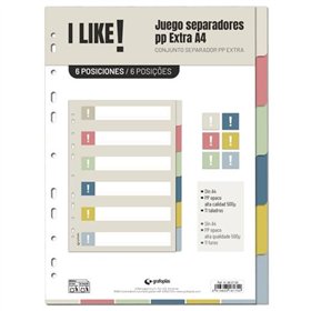 Seperators Grafoplas I LIKE Multicolour polypropylene (20 Units)