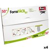 Adhesive Book Cover Fixo FORRAFÁCIL ECO Transparent 29,5 x 52 cm (4 Units)
