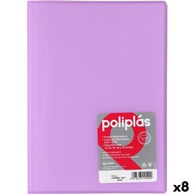 Organiser Folder Grafoplas POLIPLÁS Lavendar A4 (8 Units)