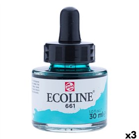 Watercolours Talens Ecoline Turquoise Green 30 ml (3 Units)