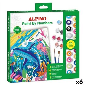 Paint by Numbers Set Alpino Ocean 6 Units