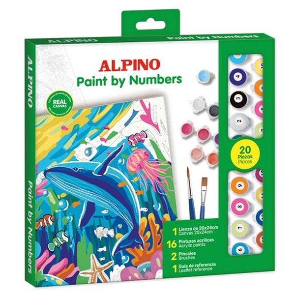Paint by Numbers Set Alpino Ocean 6 Units