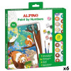 Paint by Numbers Set Alpino Forest 6 Units
