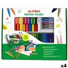 Set of Felt Tip Pens Alpino MARKER STUDIO Multicolour 48 Pieces (4 Units)