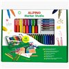 Set of Felt Tip Pens Alpino MARKER STUDIO Multicolour 48 Pieces (4 Units)