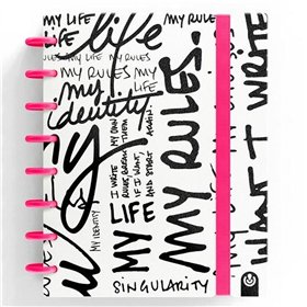Notebook Carchivo INGENIOX EDIT MY LIFE Pink A5 80 Sheets (2 Units)