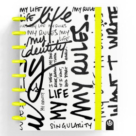 Notebook Carchivo INGENIOX EDIT MY LIFE Yellow A5 80 Sheets (2 Units)