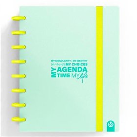 Diary Carchivo My Agenda Time My Lfe Mint A5 (10 Units)