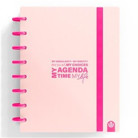 Diary Carchivo My Agenda Time My Lfe Pink A5 (10 Units)