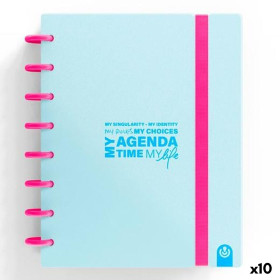 Diary Carchivo My Agenda Time My Lfe Pastel Blue A5 (10 Units)