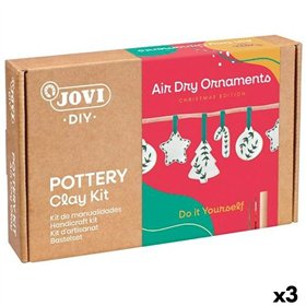 Craft Set Jovi AIR DRY ORNAMENTS XMAS Multicolour (3 Units)