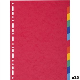 Seperators Exacompta A4 Multicolour (25 Units) (12 Units)