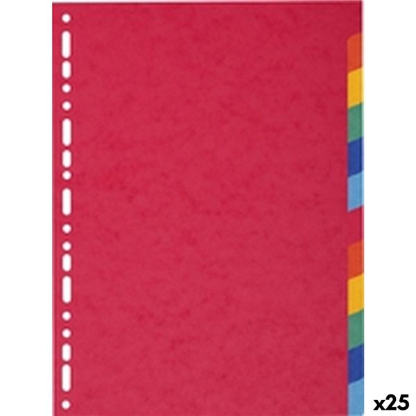 Seperators Exacompta A4 Multicolour (25 Units) (12 Units)