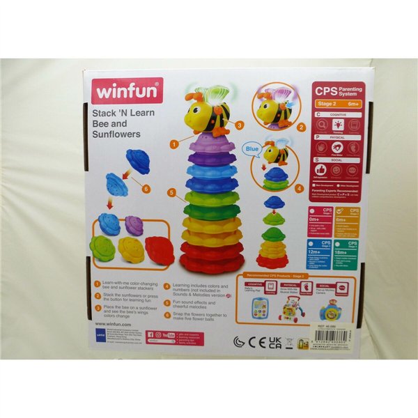 Stacking Blocks Winfun Bee 13 x 35,5 x 13 cm 2 Units