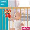 Rattle Cuddly Toy Winfun Fox 13,5 x 26,5 x 7,5 cm (6 Units)