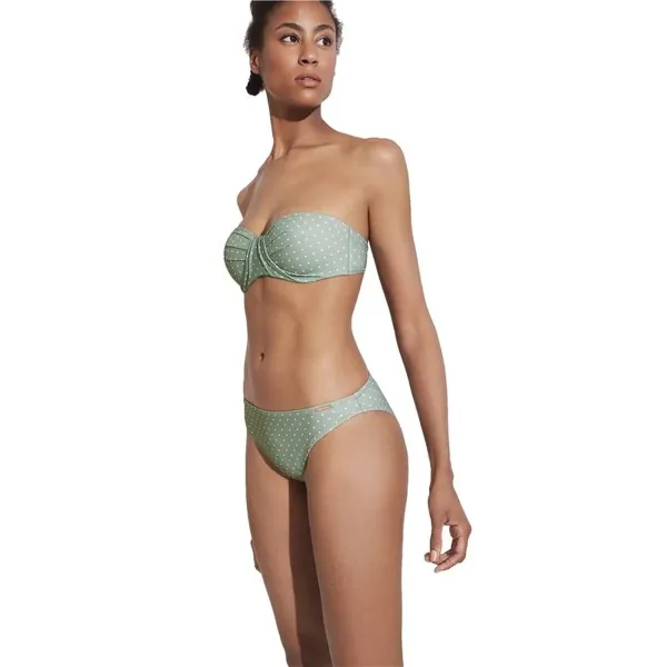Bikini Ysabel Mora Bandeau Copa C Green Tummanvihreä