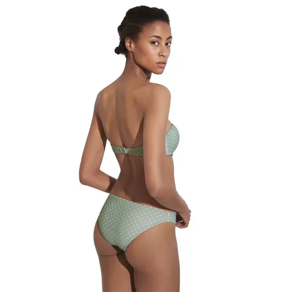 Bikini Ysabel Mora Bandeau Copa C Green Tummanvihreä