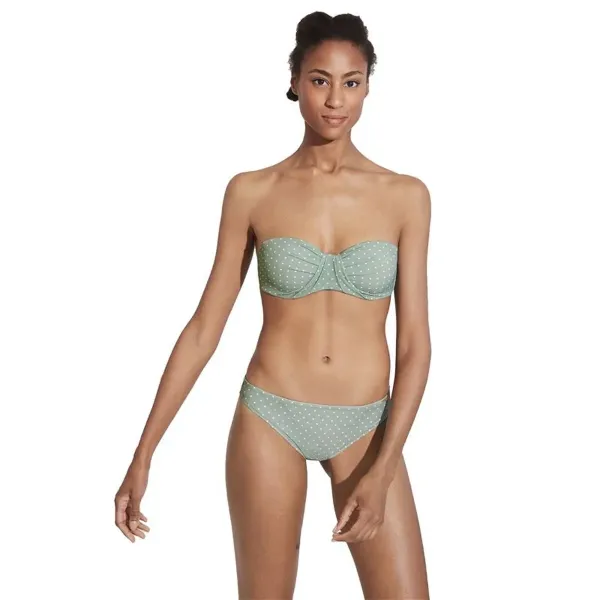 Bikini Ysabel Mora Bandeau Copa C Green Tummanvihreä
