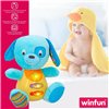 Soft toy with sounds Winfun Dog 15,5 x 16,5 x 11,5 cm (6 Units)