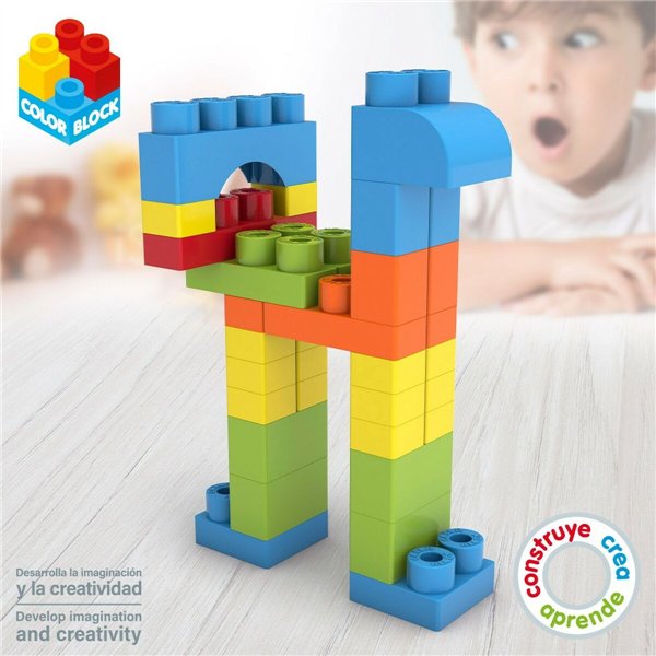 Construction set Color Block Basic Bucket 50 Pieces (6 Units)