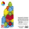 Construction set Color Block Basic Bucket 50 Pieces (6 Units)