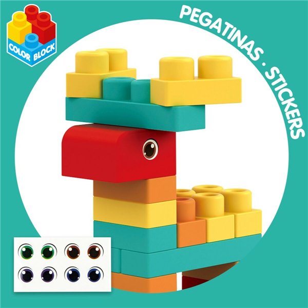 Construction set Color Block 52 Pieces (4 Units)