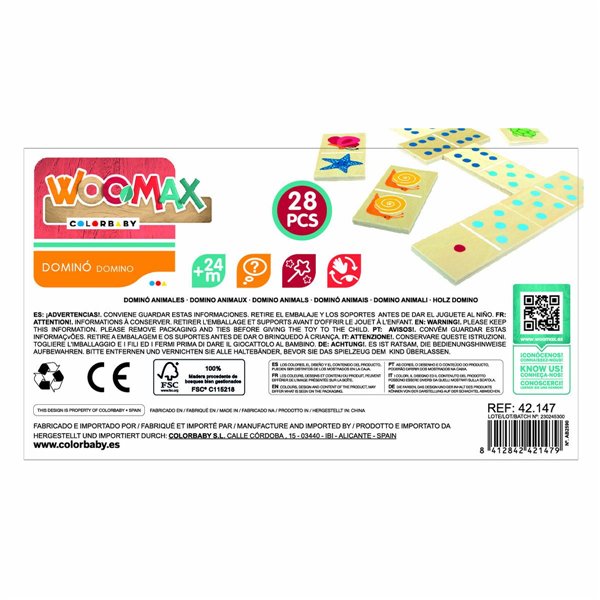 Domino Woomax animals (12 Units)