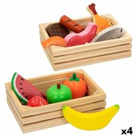 Toy Food Set Woomax 12 Pieces (4 Units)