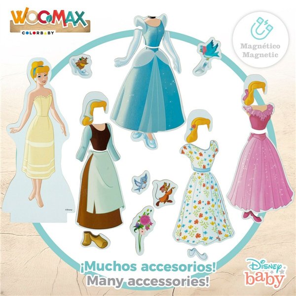 Figures Disney Princess 45 Pieces 4 Units 9 x 20,5 x 1,2 cm