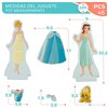 Figures Disney Princess 45 Pieces 4 Units 9 x 20,5 x 1,2 cm