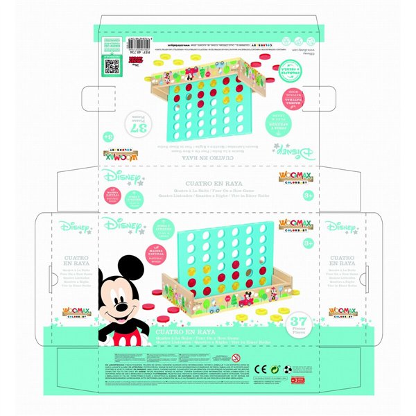 4 in a Row Disney 25 x 16 x 15,5 cm (6 Units) (37 Pieces)