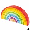Child's Wooden Puzzle Woomax Rainbow 11 Pieces 2 Units