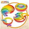 Child's Wooden Puzzle Woomax Rainbow 11 Pieces 2 Units