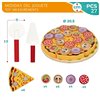 Wooden Game Woomax Pizza 27 Pieces (6 Units)