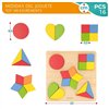 Child's Wooden Puzzle Woomax Shapes + 12 Months 16 Pieces (6 Units)