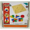 Child's Wooden Puzzle Woomax Shapes + 12 Months 16 Pieces (6 Units)